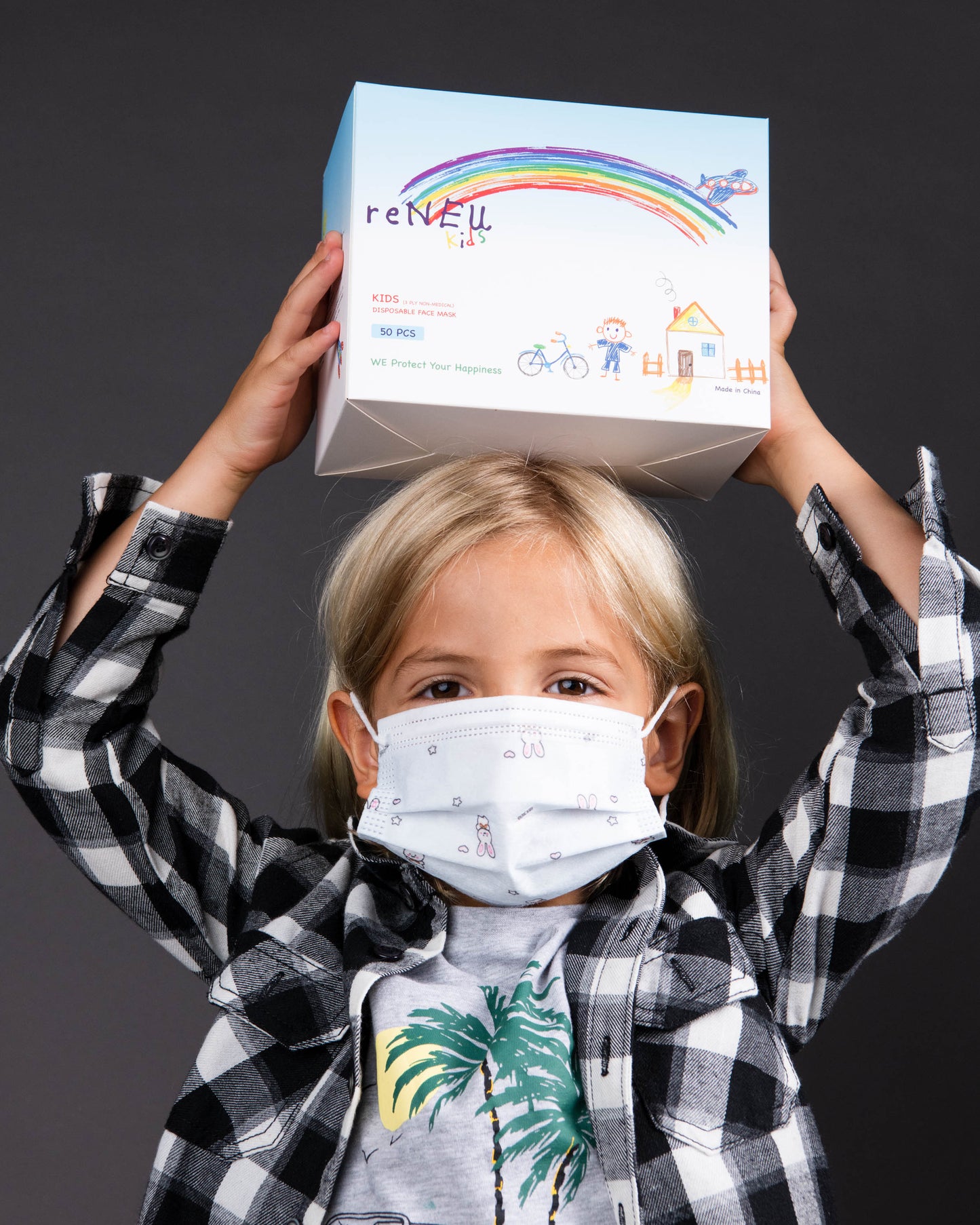 Kids Disposable Protective Masks-Boys/Girls-Individually Wrapped
