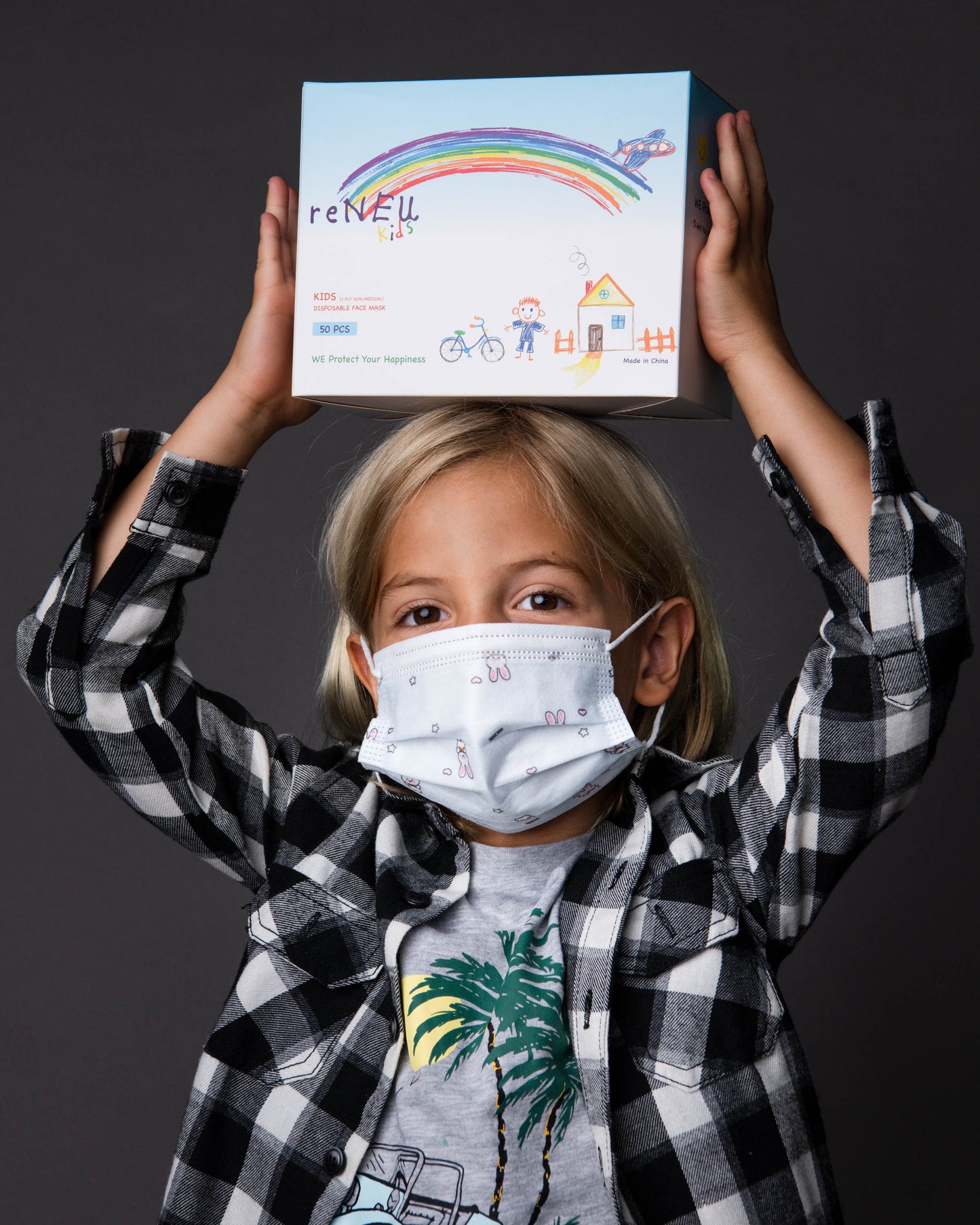 Kids Disposable Protective Masks-Boys/Girls-Individually Wrapped