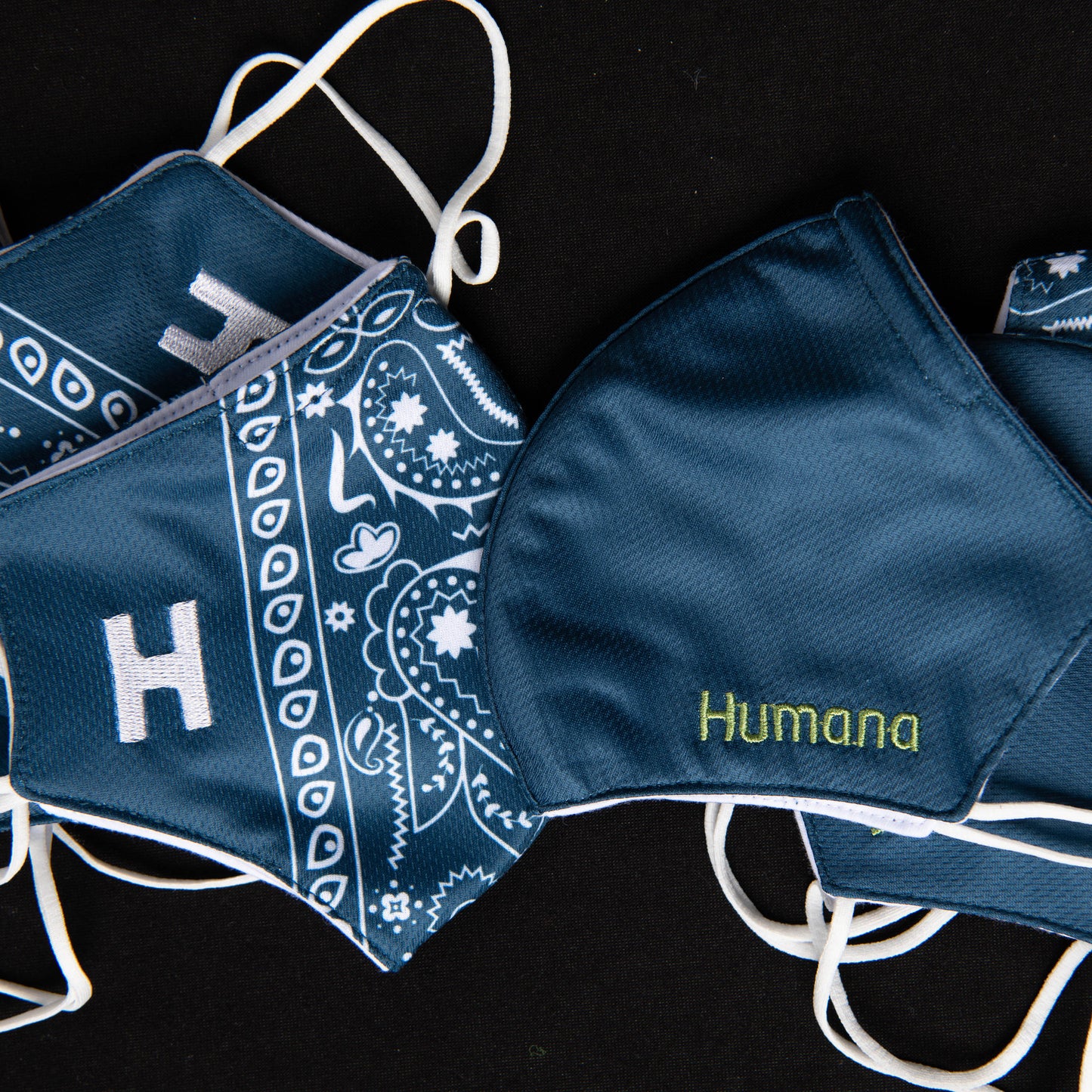 Humana Navy/White Scarf-Adult 10-Pack