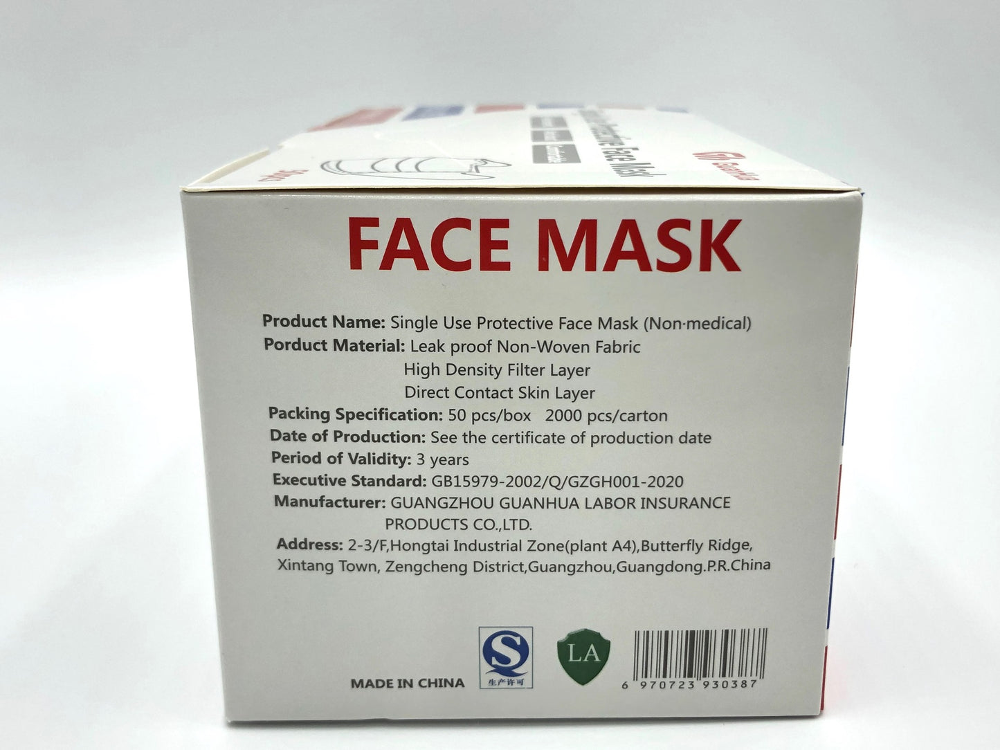 Protective 3-Ply Masks