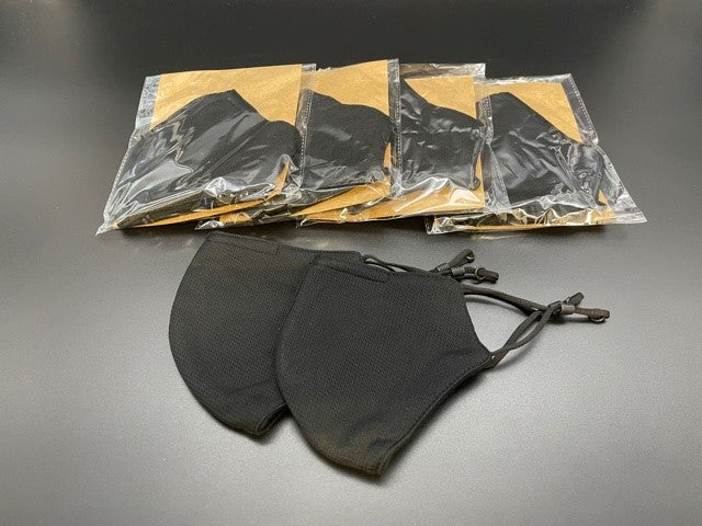 Adult Cloth Masks with Adjustable Ear Loops-Solid Black-Value 10-Pack-Available Now!!!